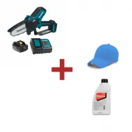 Акумулаторна безчеткова кастрачка Makita DUC101SF, LXT, 18 V, 3 Ah, 10 см, с батерия и зарядно + ПОДАРЪК Масло за смазване на вериги Makita + шапка Makita